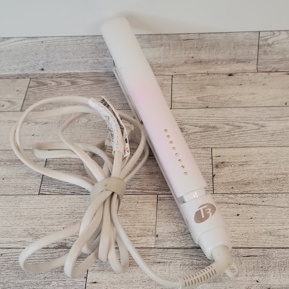 T3 Micro 1" Flat Iron Hair Straightener #73509 White Rhinestones Works Read! - Picture 1 of 8